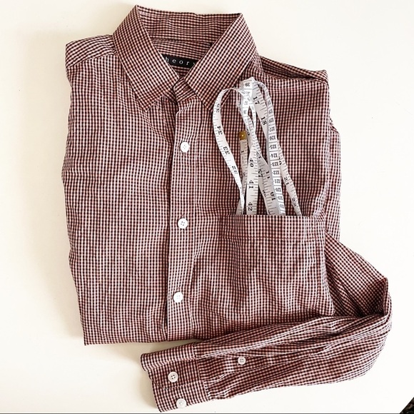 Theory Slim Fit Kyson Check Print Lightweight Cotton Button Shirt Men’s Small - Picture 2 of 10